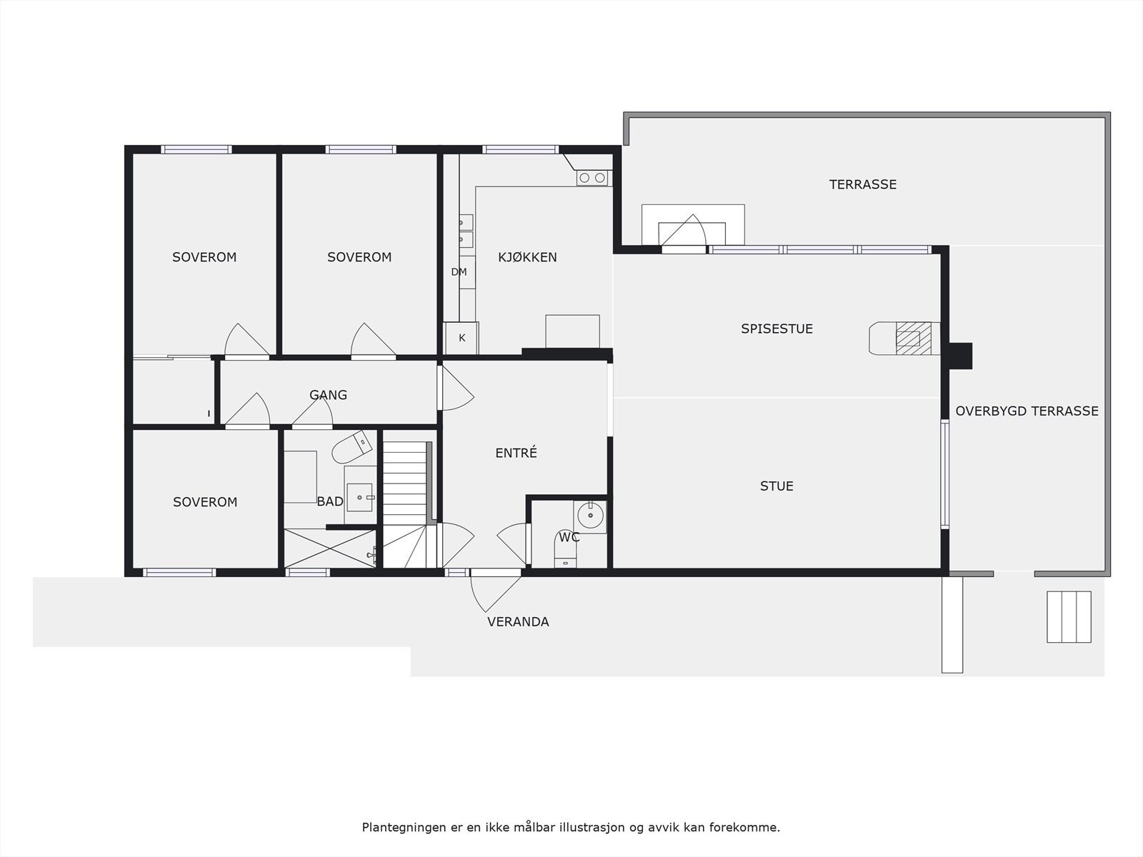Plantegning 1. etasje. Galleribilde