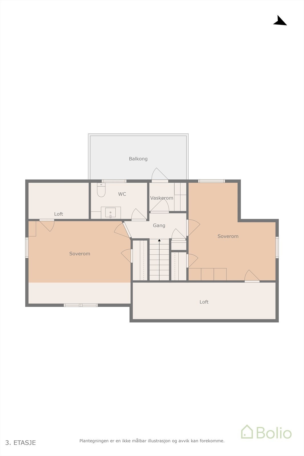 Plantegning 2. etasje. Galleribilde