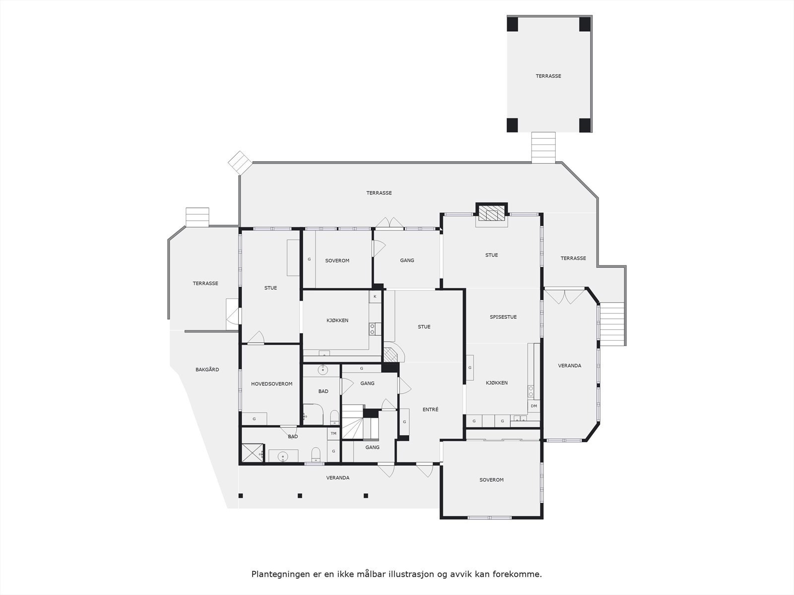 Plantegning 1. etasje. Galleribilde