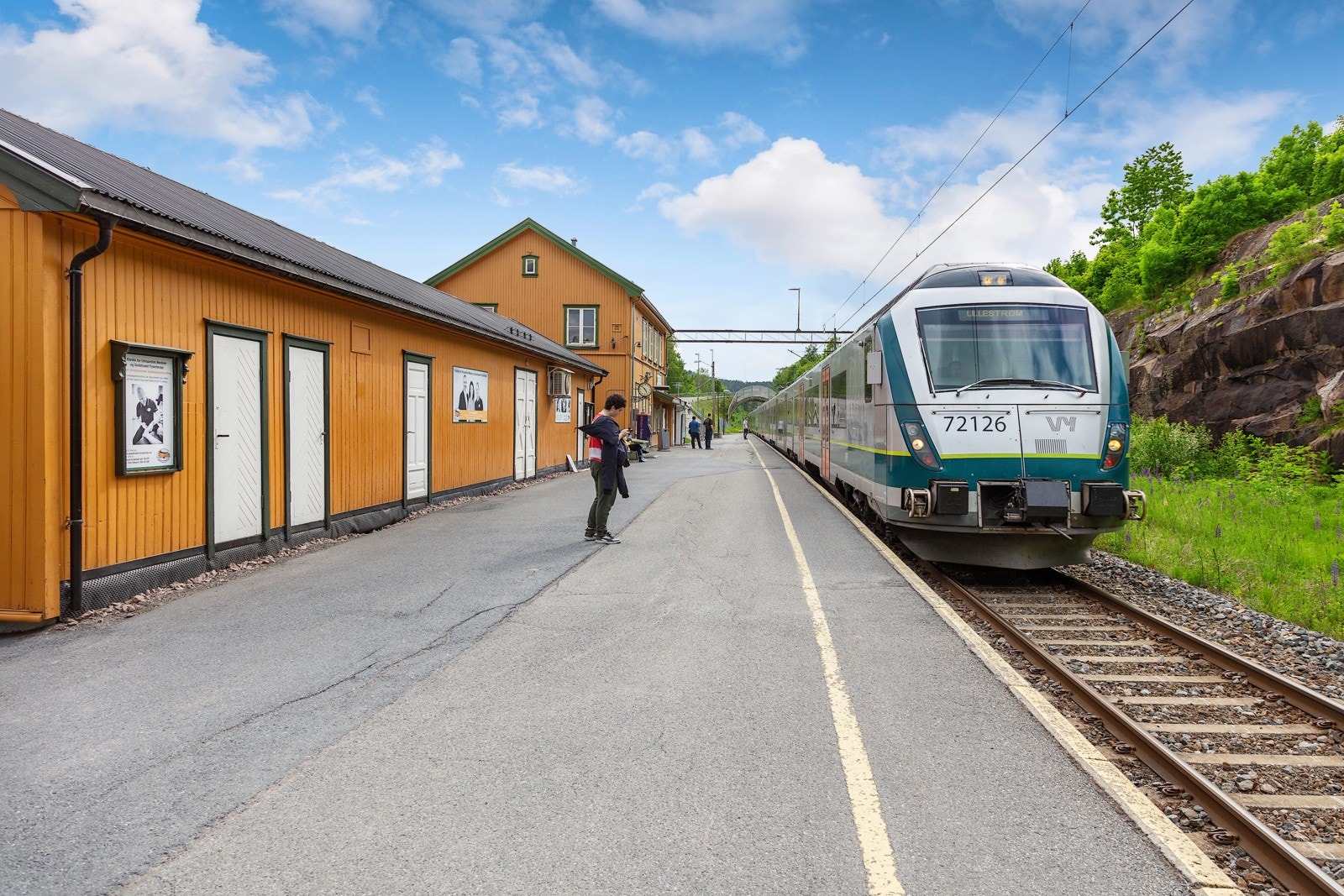 Royken togstasjon. Galleribilde