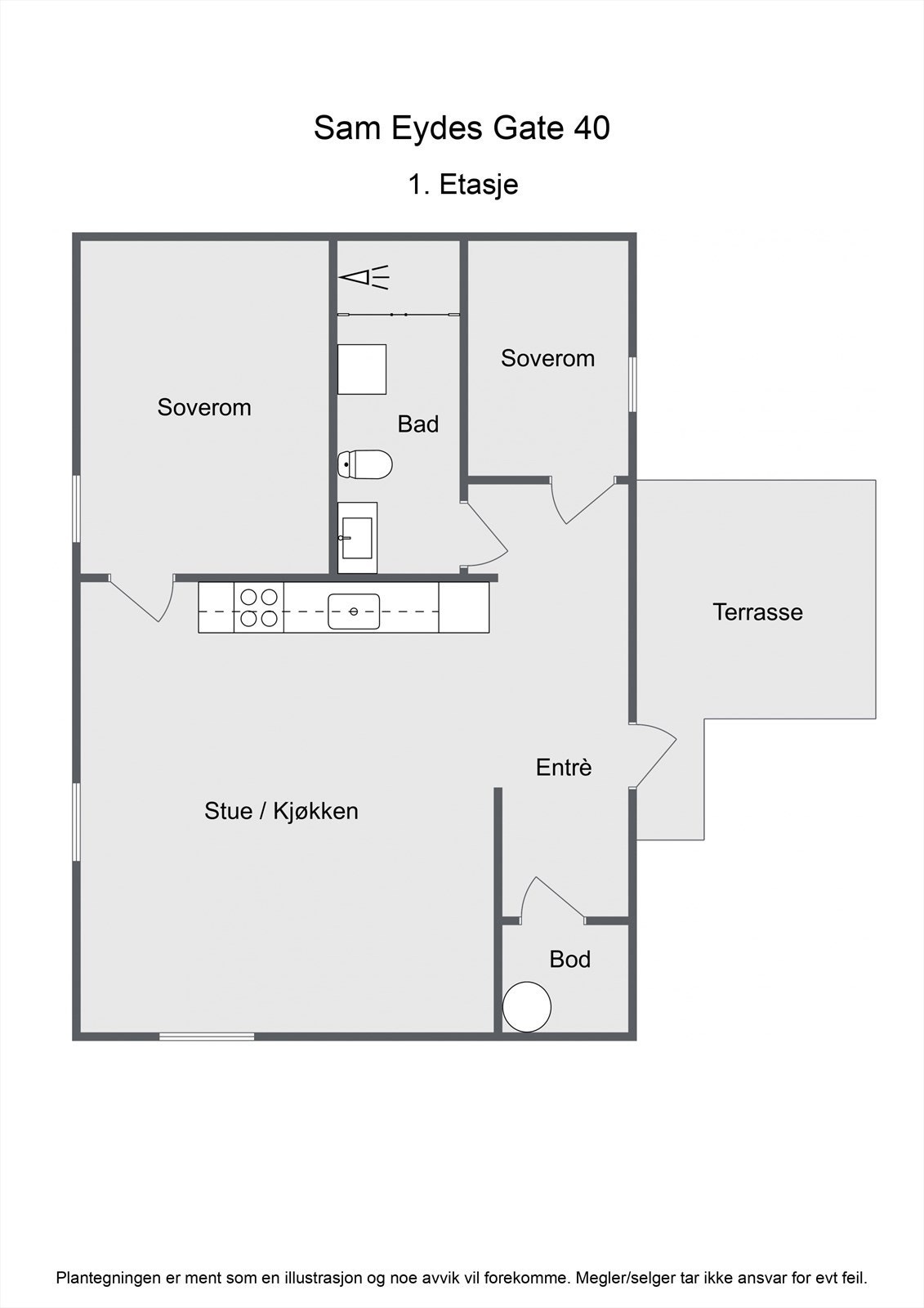 Plantegning Galleribilde