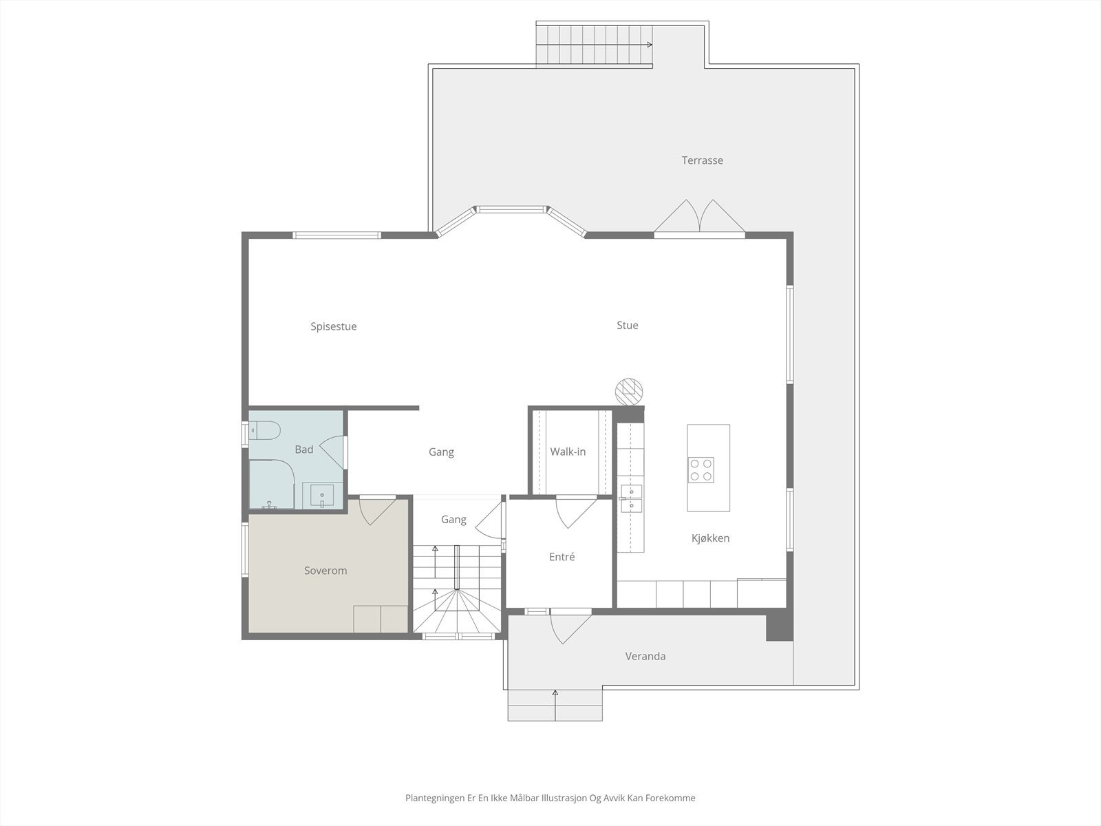 Planskisse hovedplan Galleribilde