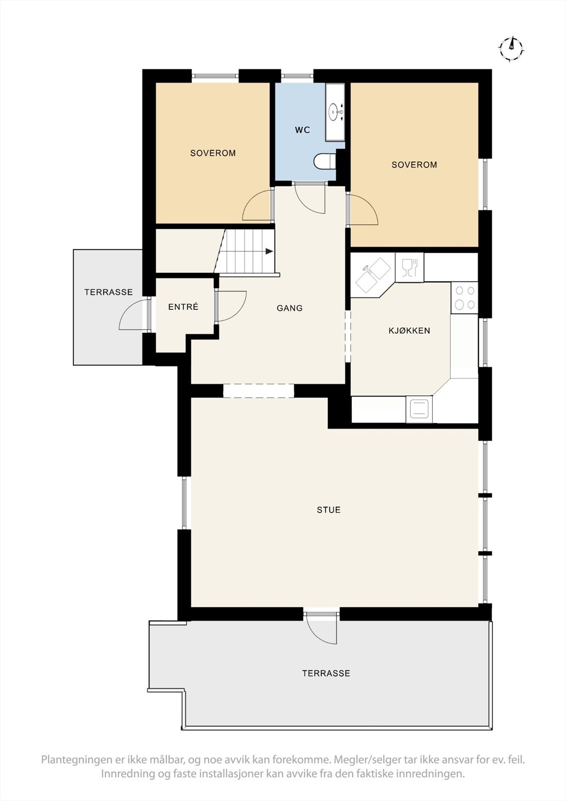 Plantegning 1. etg. Galleribilde