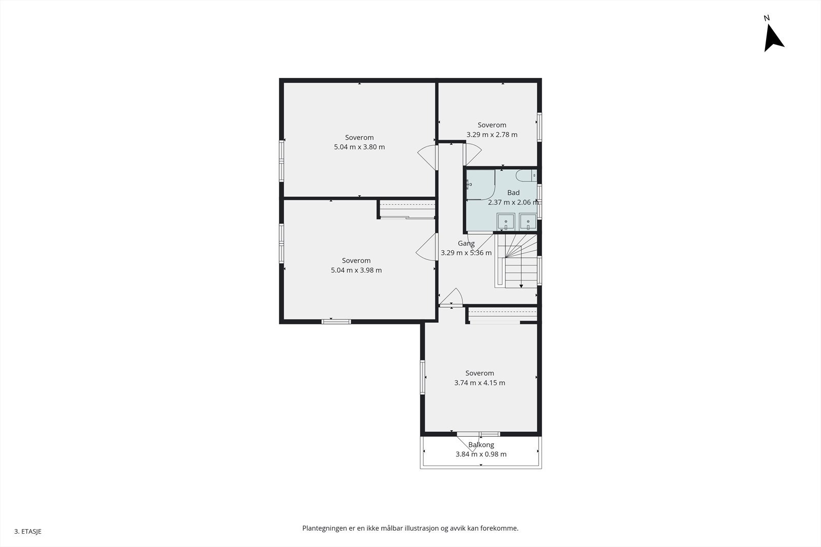 Plantegning 2. etasje Galleribilde