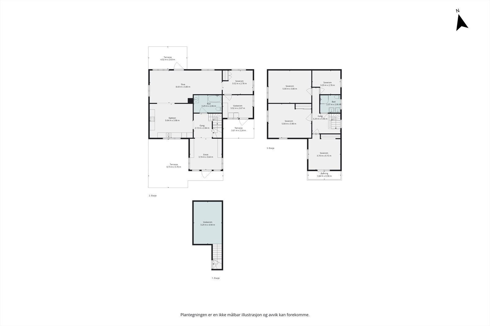 Plantegning enebolig Galleribilde