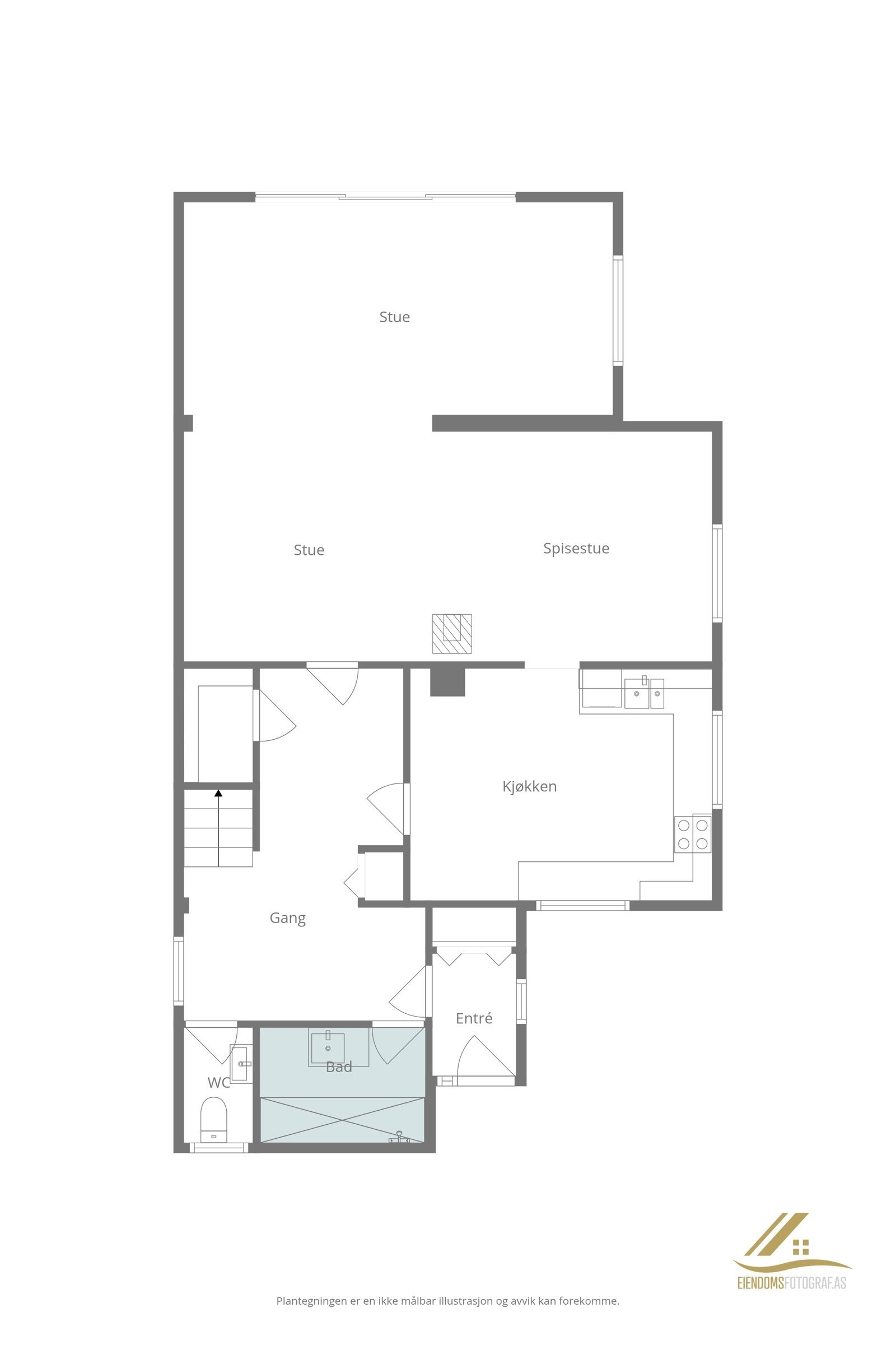 Plantegning Galleribilde