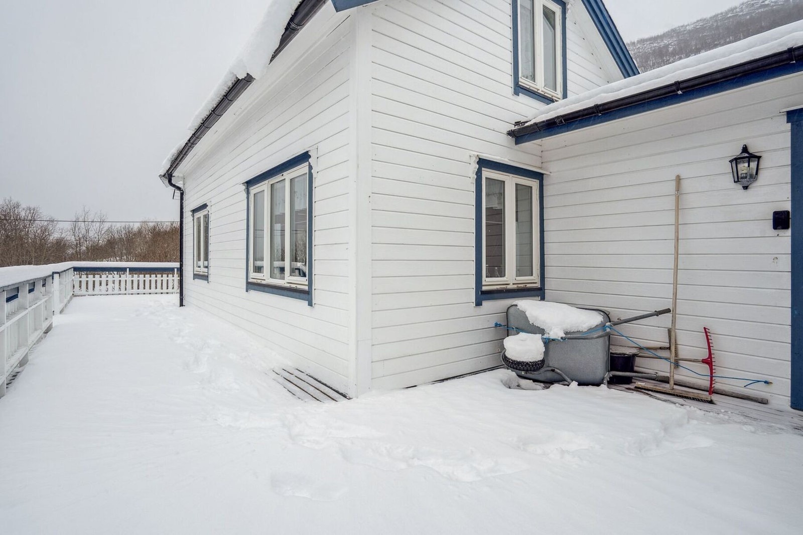 Utvendig kledning på opprinnelig del ble skiftet i 2005/2006 Galleribilde