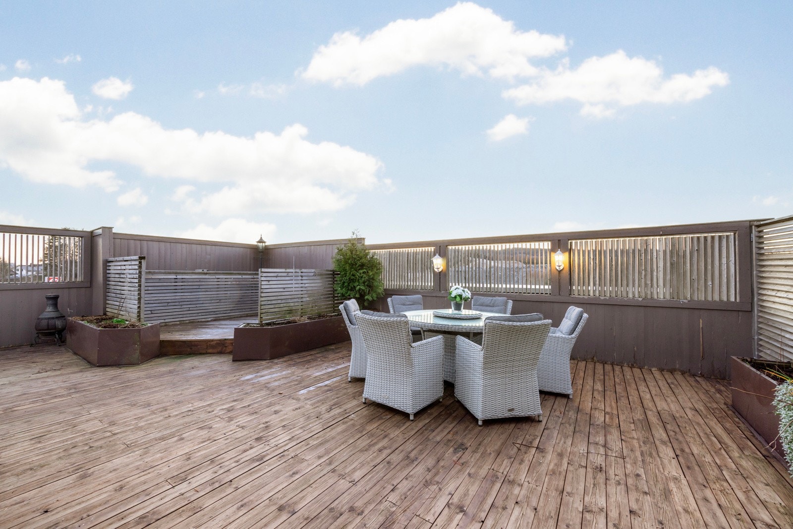 Ypperlig område for å invitere til sosiale sammenkomster uten å måtte tenke på verken innsyn eller plass Galleribilde