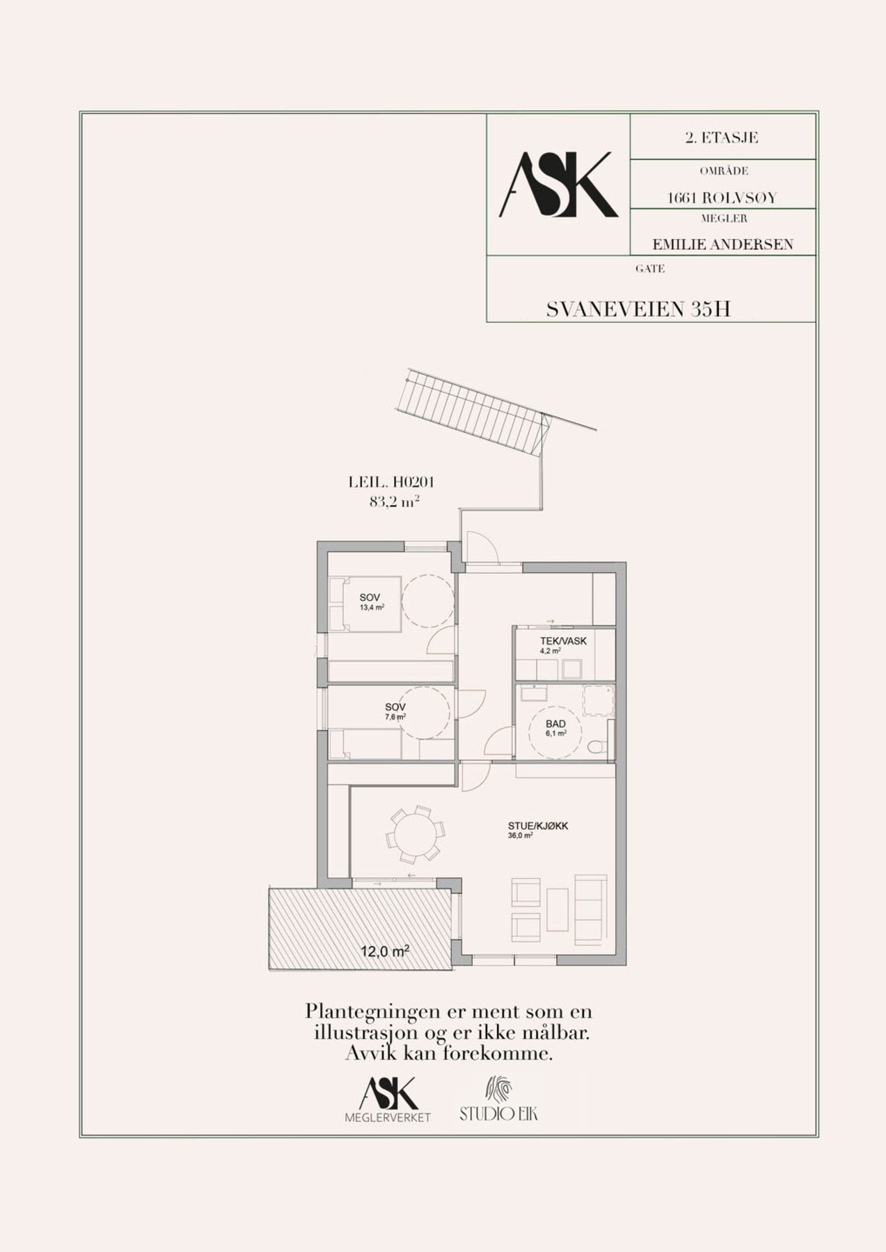 Plantegning Galleribilde