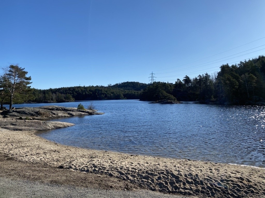 Badeplass Jegersbergvannet Galleribilde