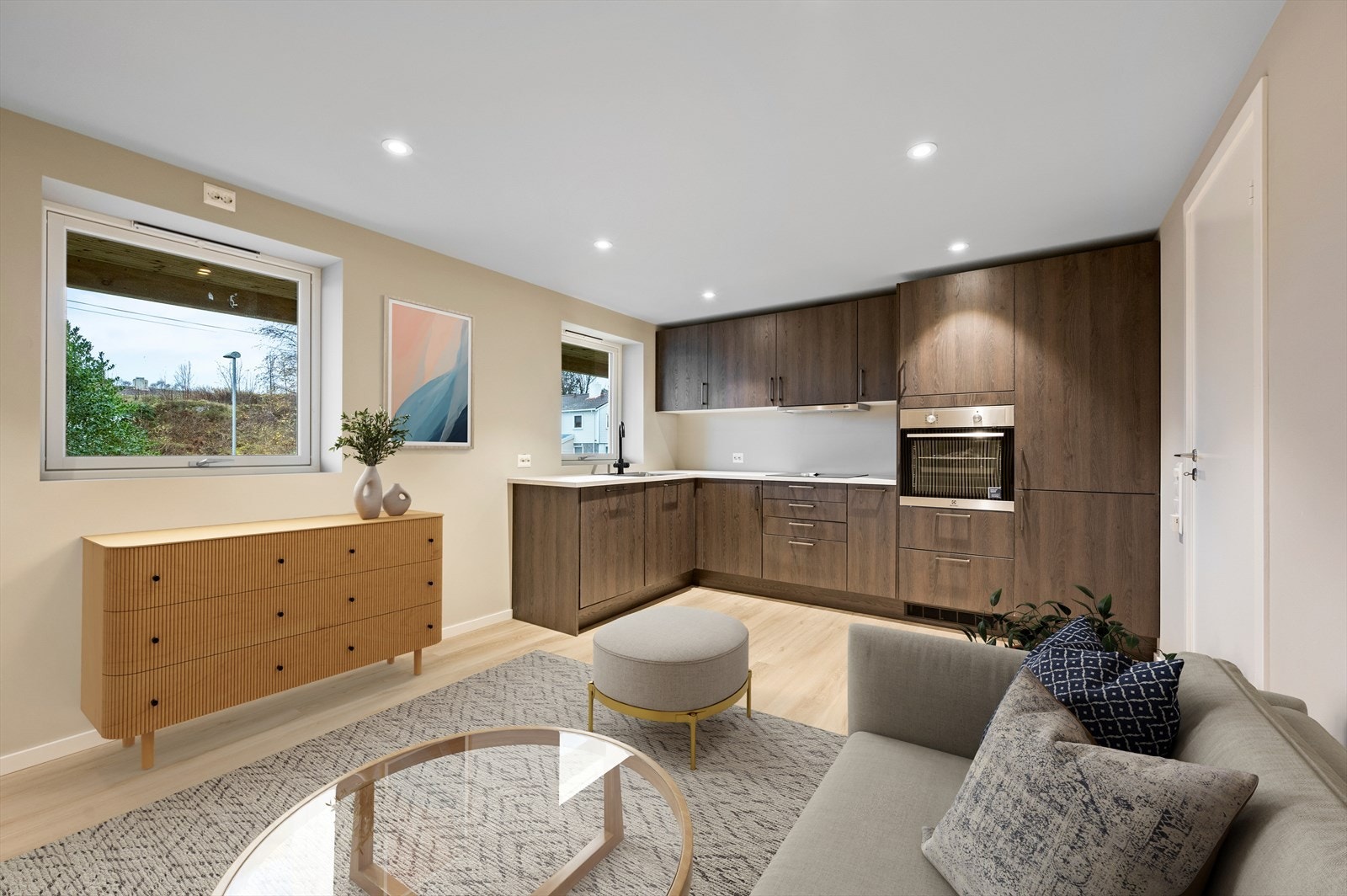 Digitalt møblert Galleribilde