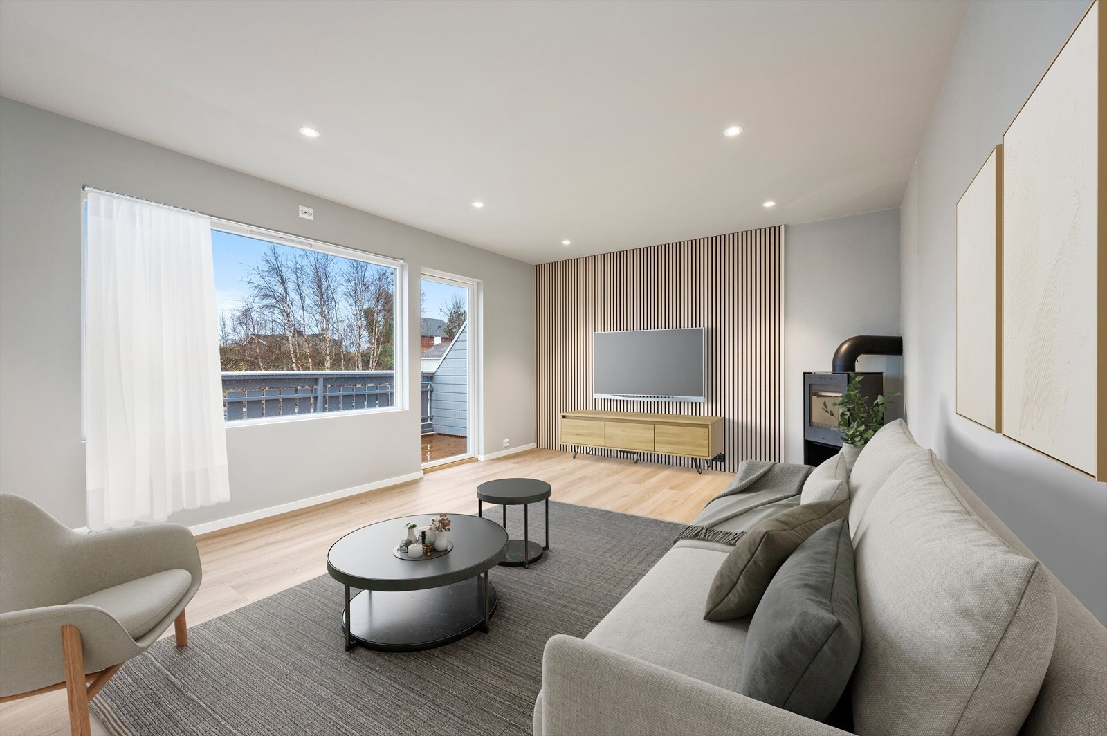 Digitalt møblert Galleribilde