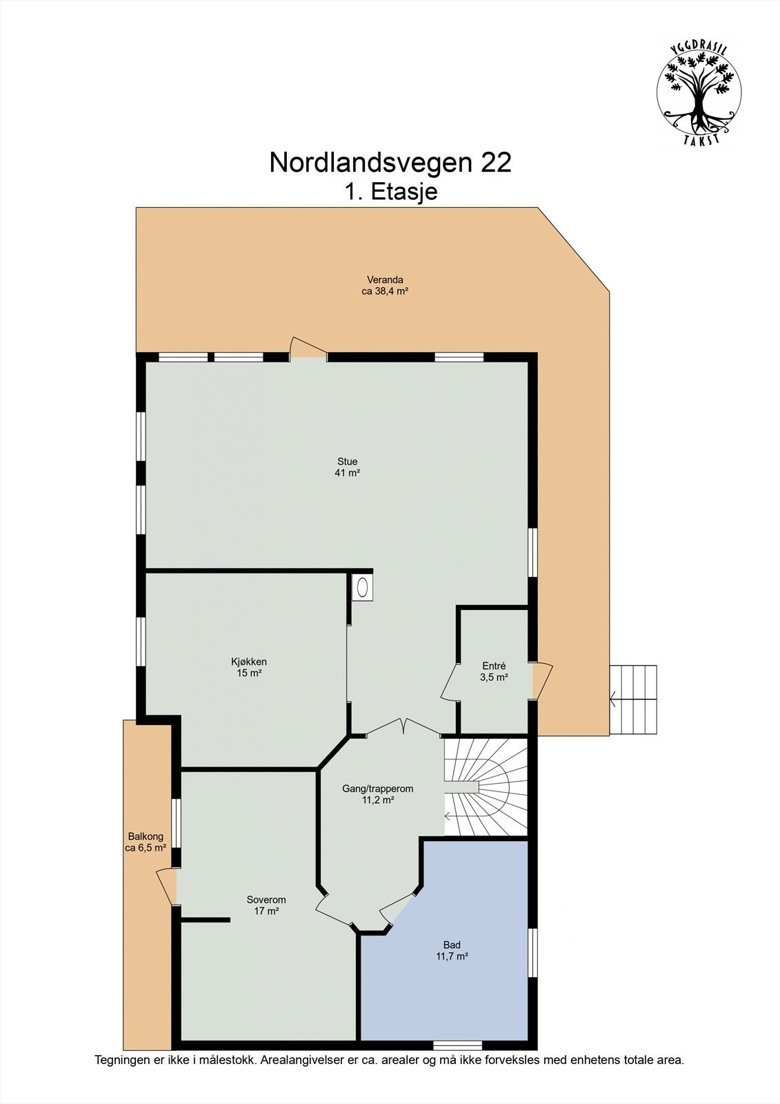 Planskisse 1.etasje. Galleribilde