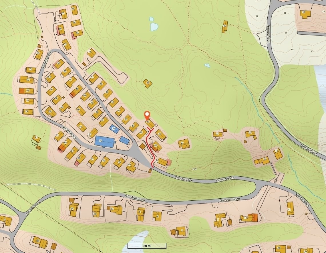 Adkomst /plassering hytte 36 Galleribilde