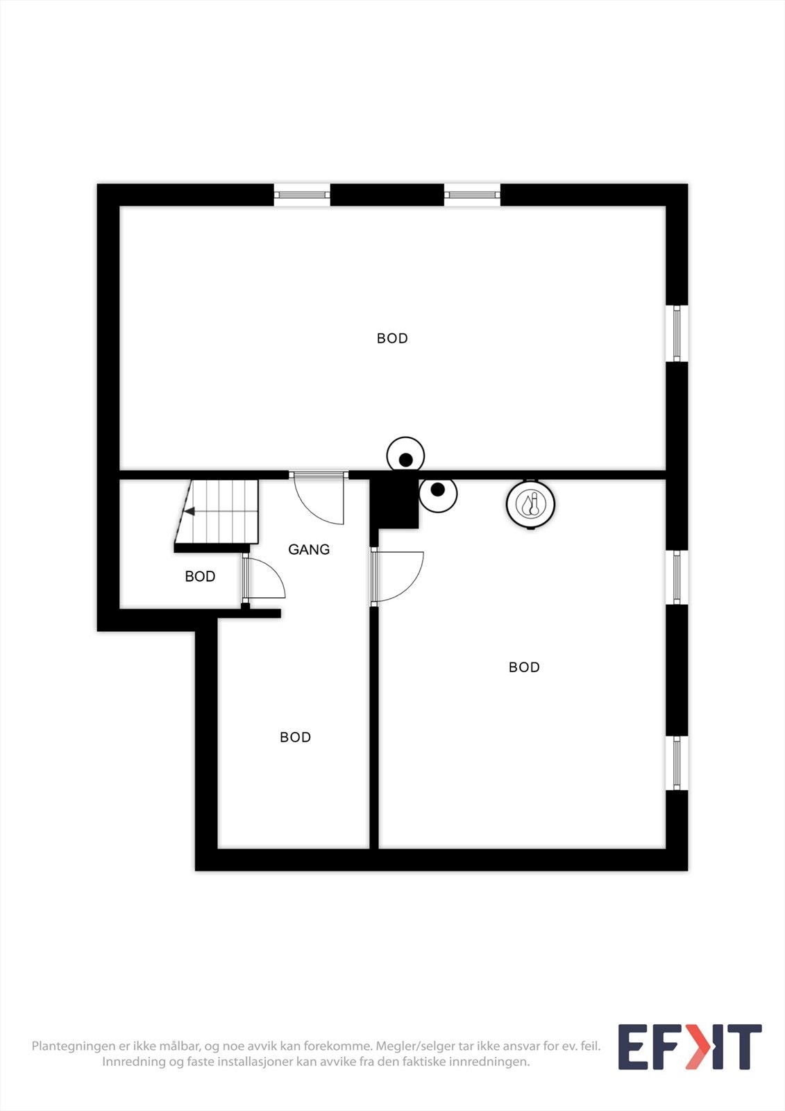 Plantegning kjeller Galleribilde