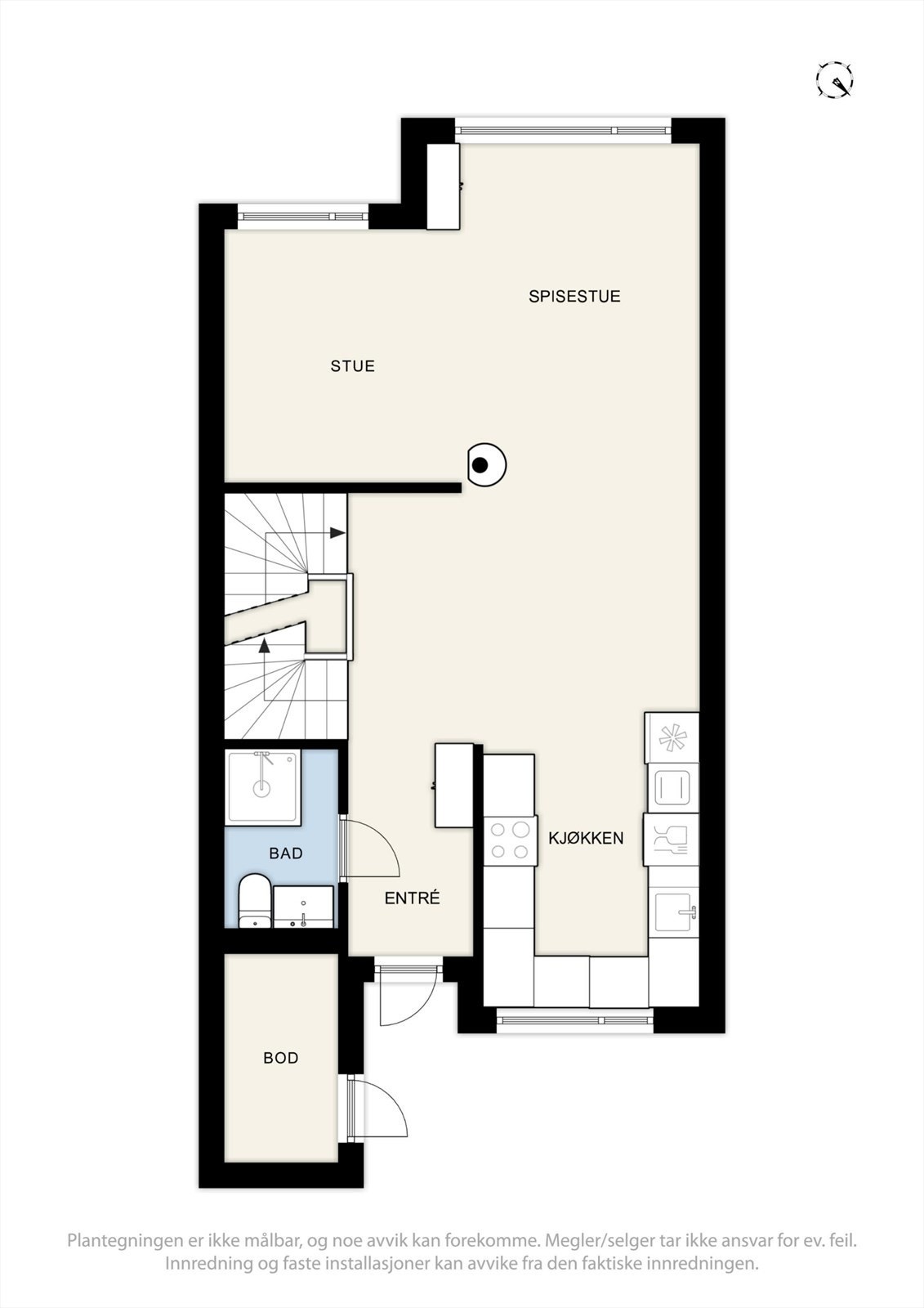 Plantegning 1. etasje. Galleribilde