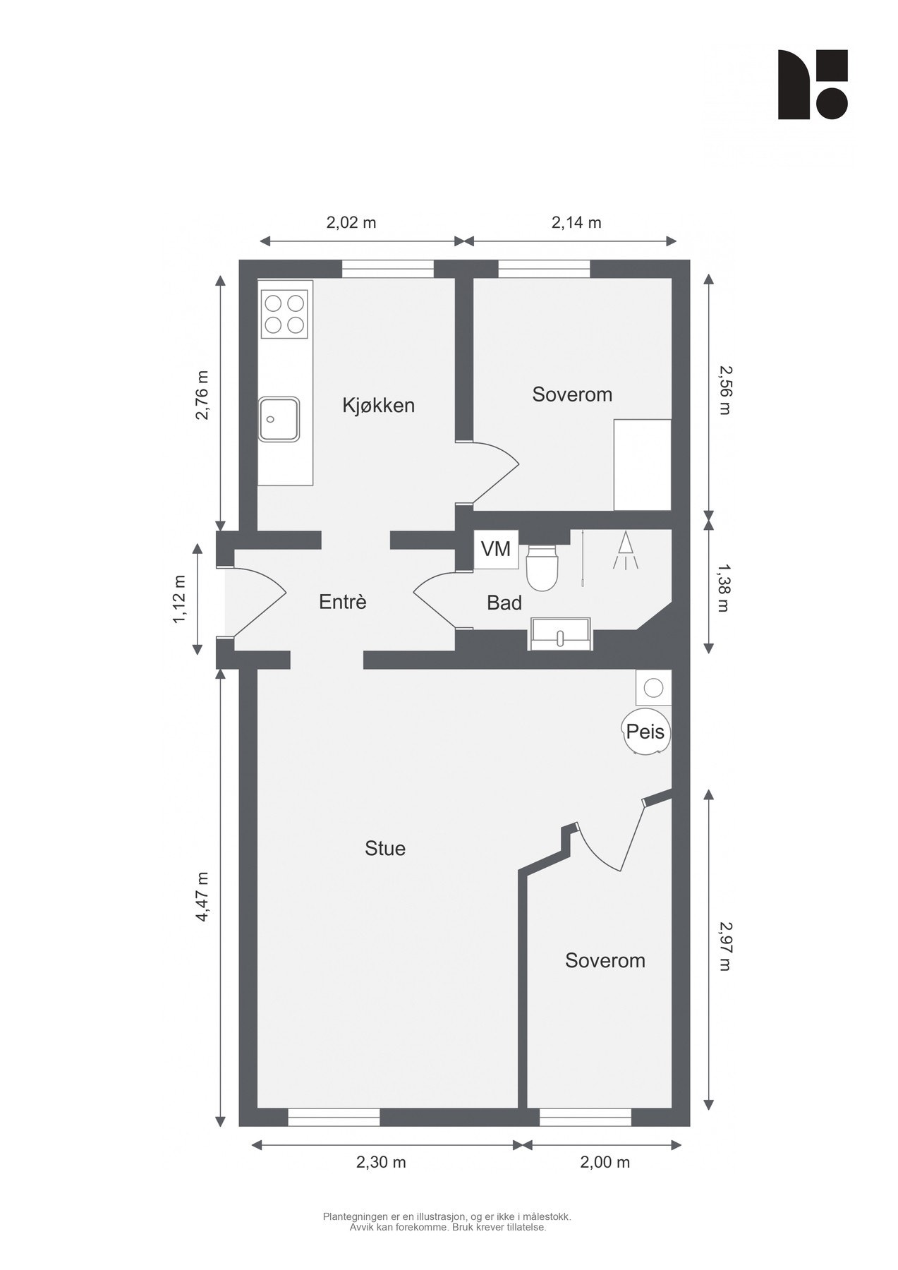 Plantegning - 1. etasje Galleribilde