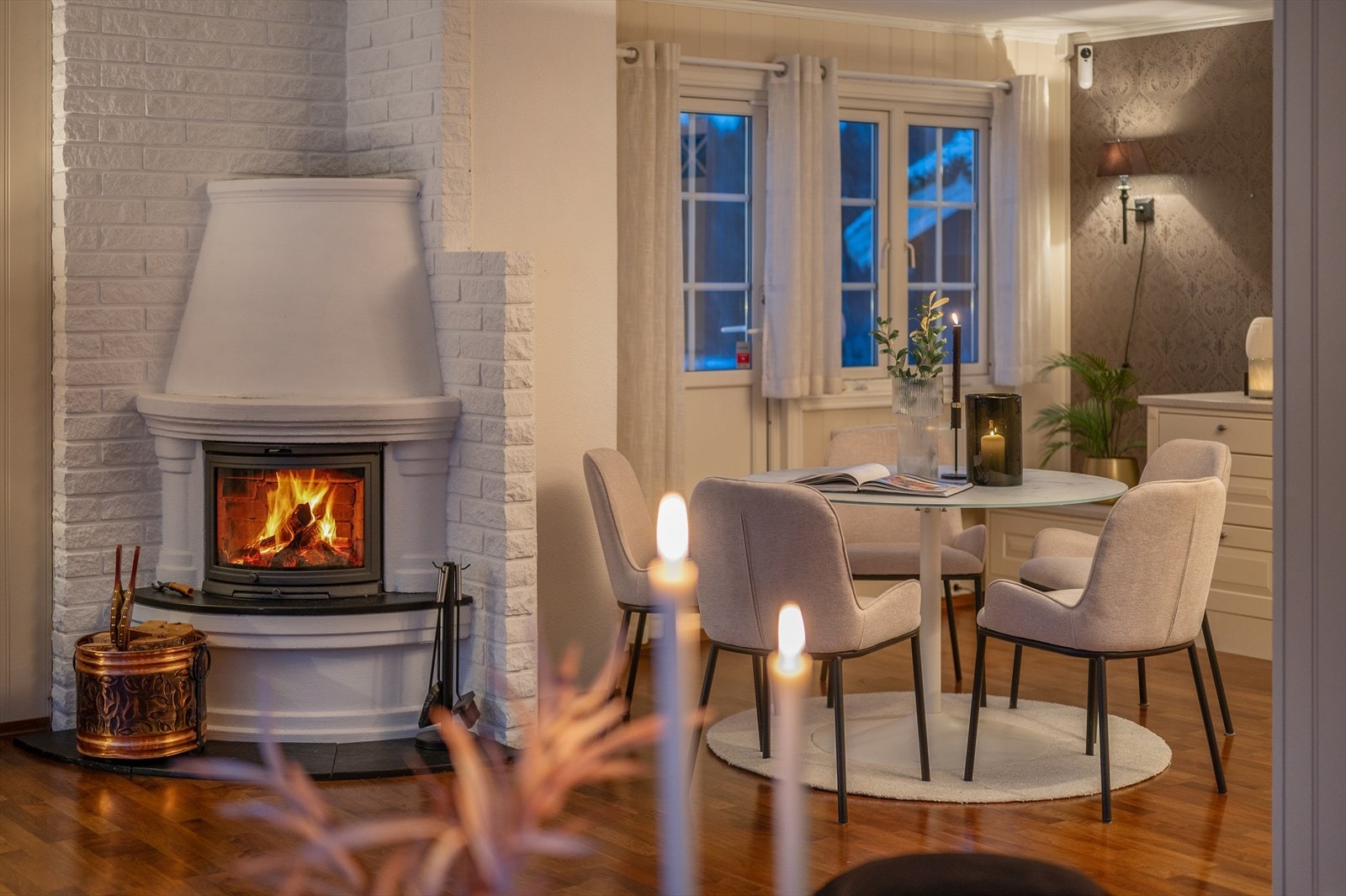 Kjøkkenet oppleves romslig på hele 18,5 kvm. Galleribilde