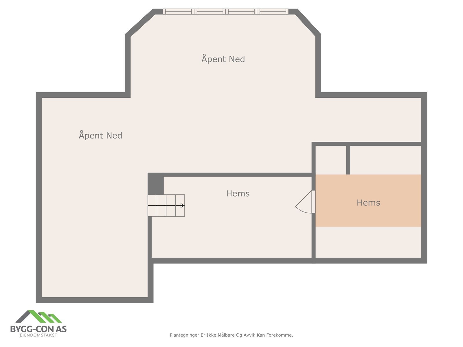 Plantegning Hems. Galleribilde