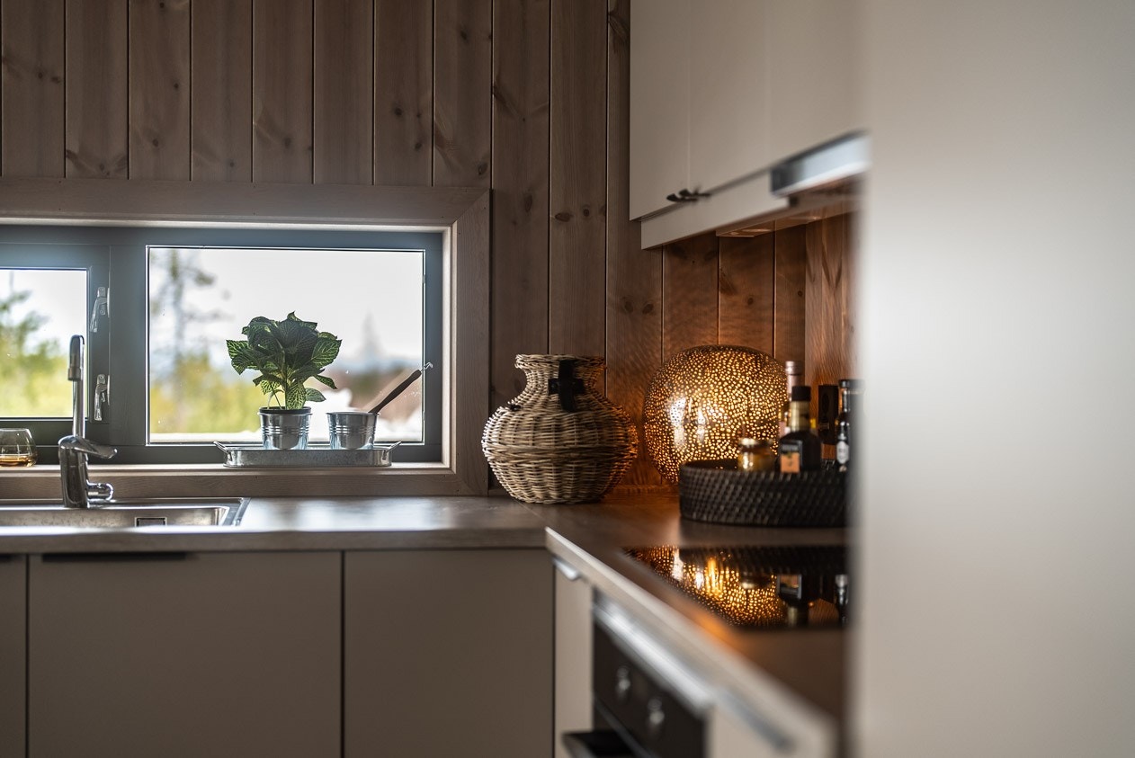 Interiørbilde fra lignende hytte. Galleribilde