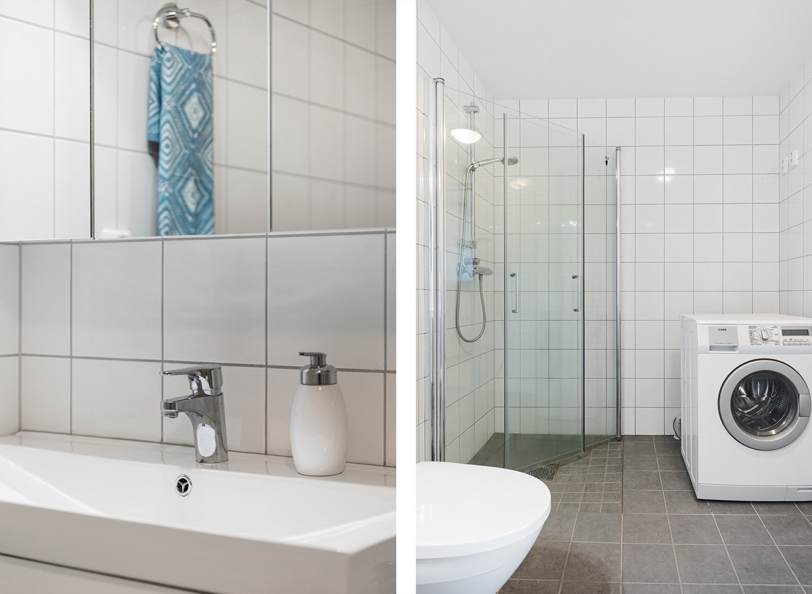 Badet oppleves som lyst og romslig. Galleribilde