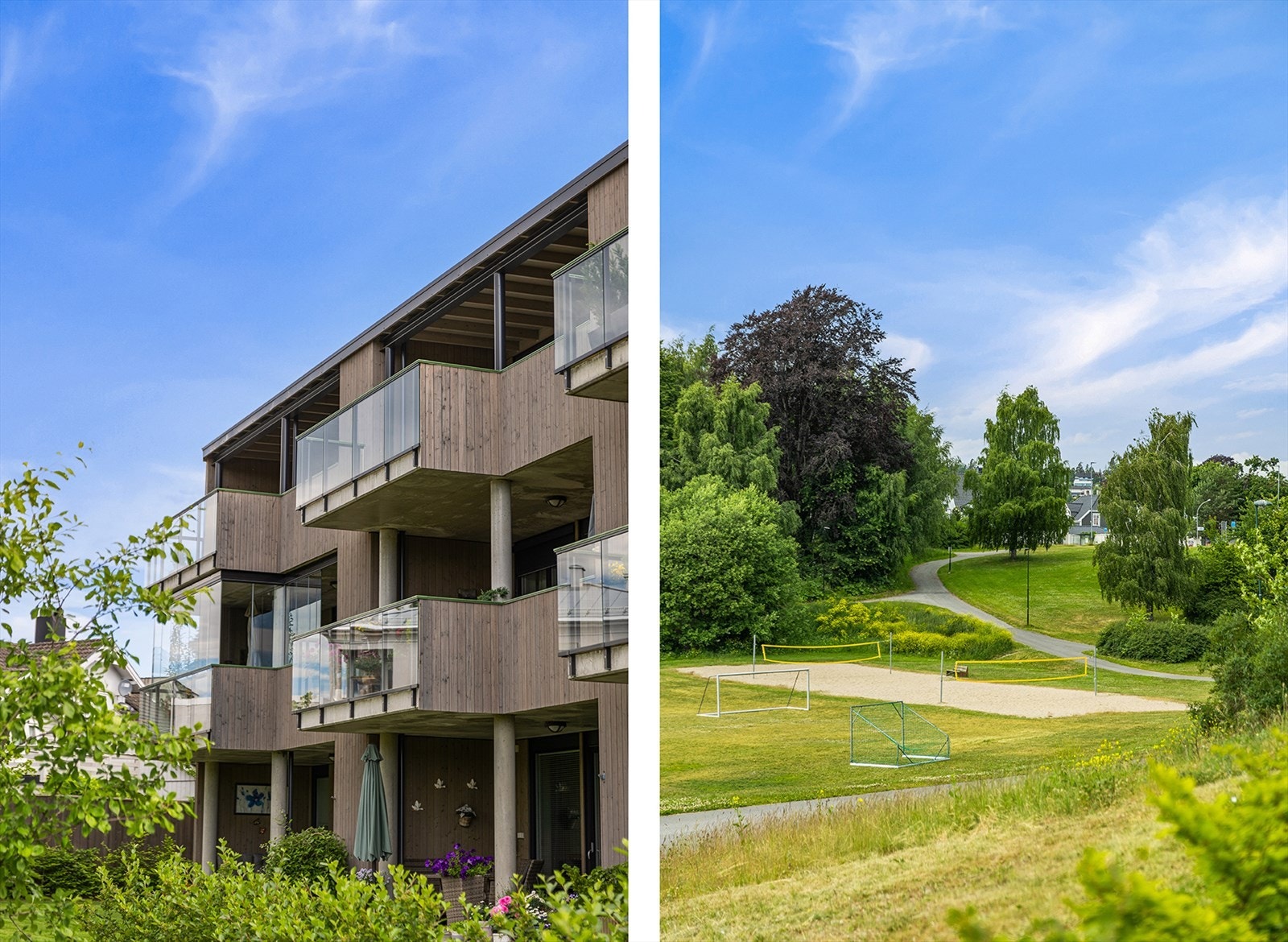 Området byr på flere fritidstilbud som blant annet fotballbaner, Skagerak Arena, treningssenter, rekreasjonsområder, kino, Ibsenhuset m.m Galleribilde