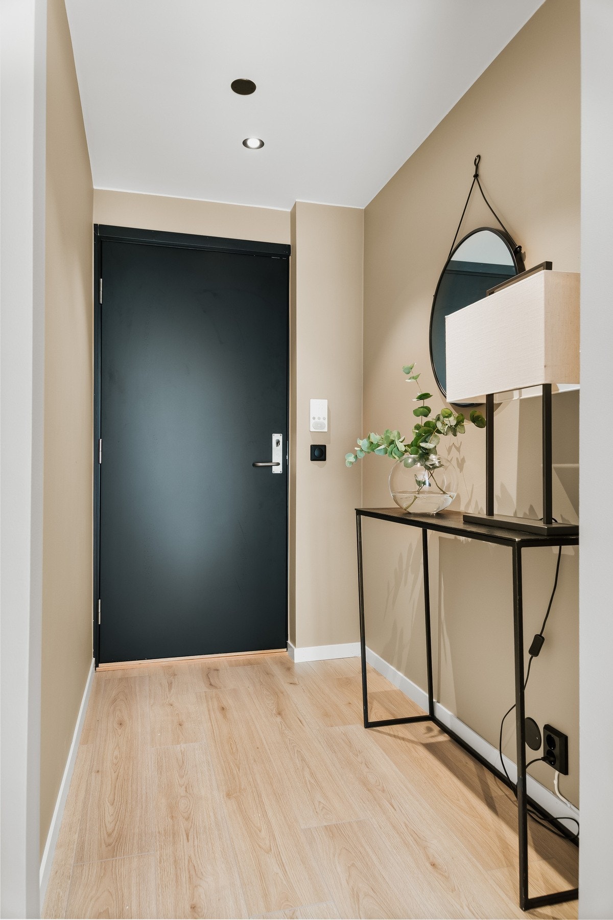 Ny inngangsdør til leiligheten i 2025. Galleribilde