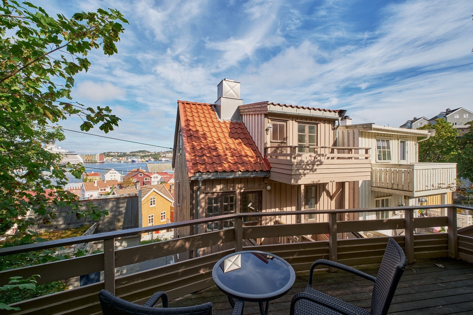 Her kan man følge med på all båttrafikken som kommer inn og ut sundet. Galleribilde