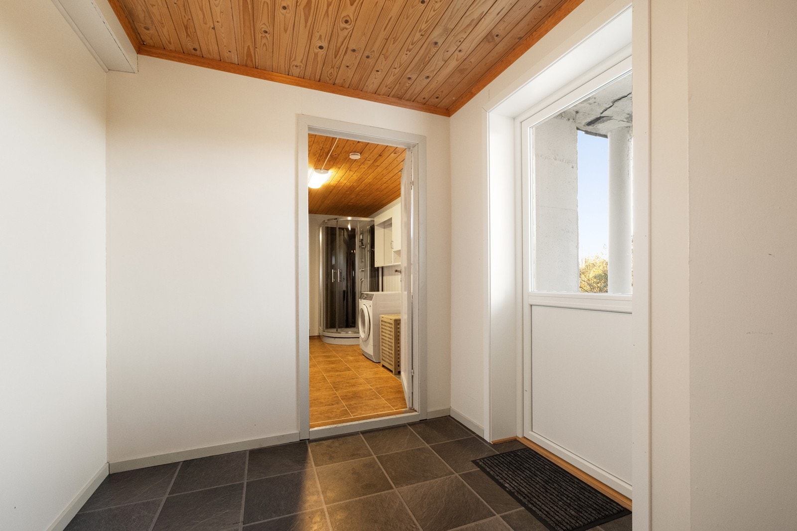 Kjellerinngang, sett mot vaskerommet. Galleribilde