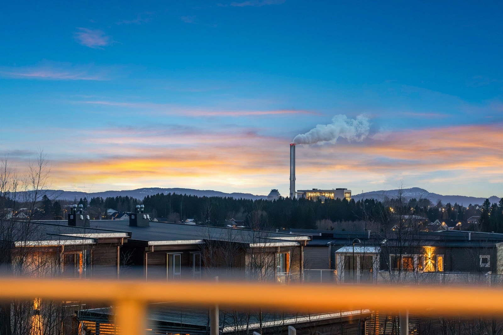 Utsiktsbilde fra balkong. Galleribilde