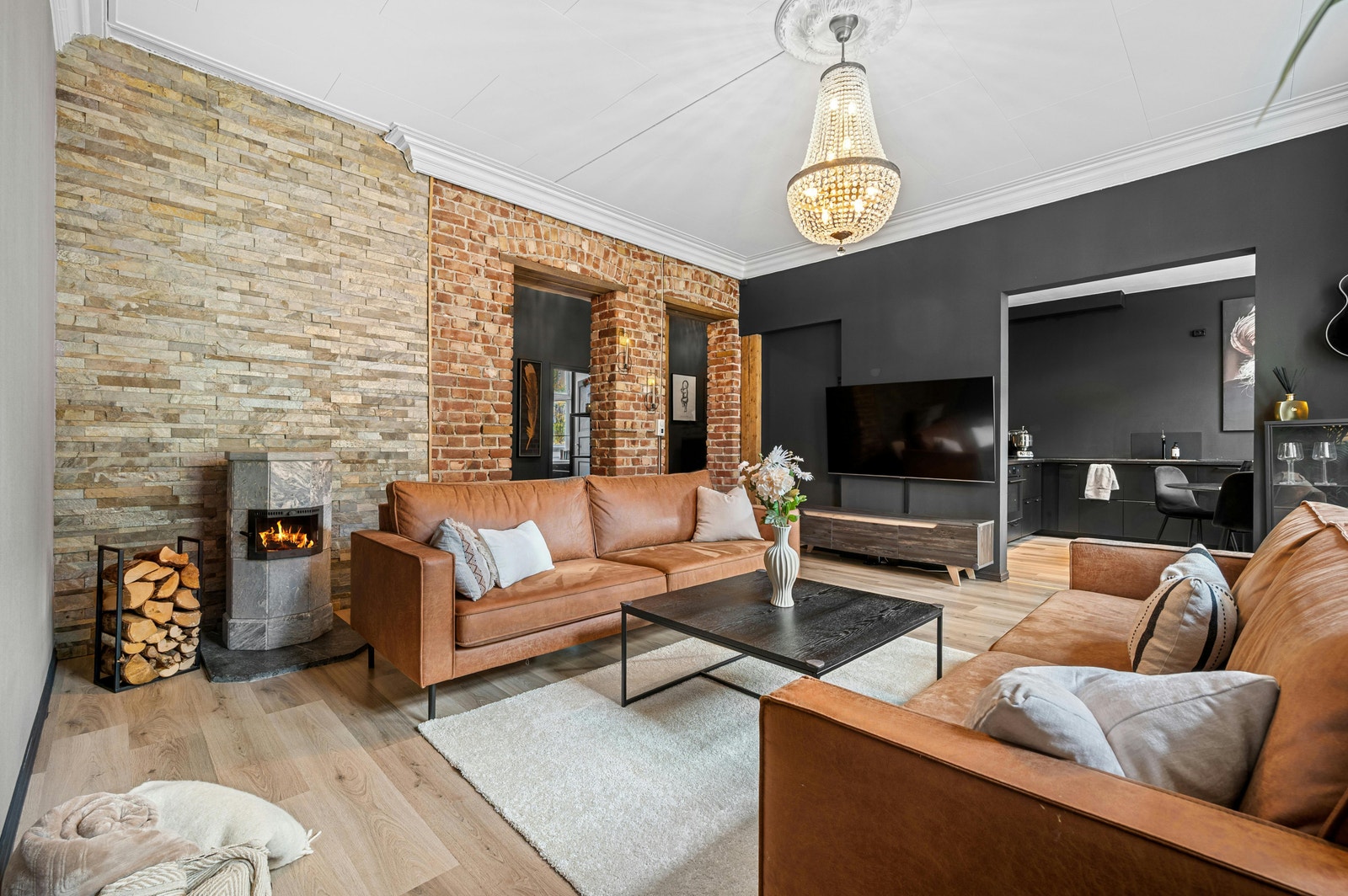 Kjøkken og bad er oppgradert i 2021. Galleribilde