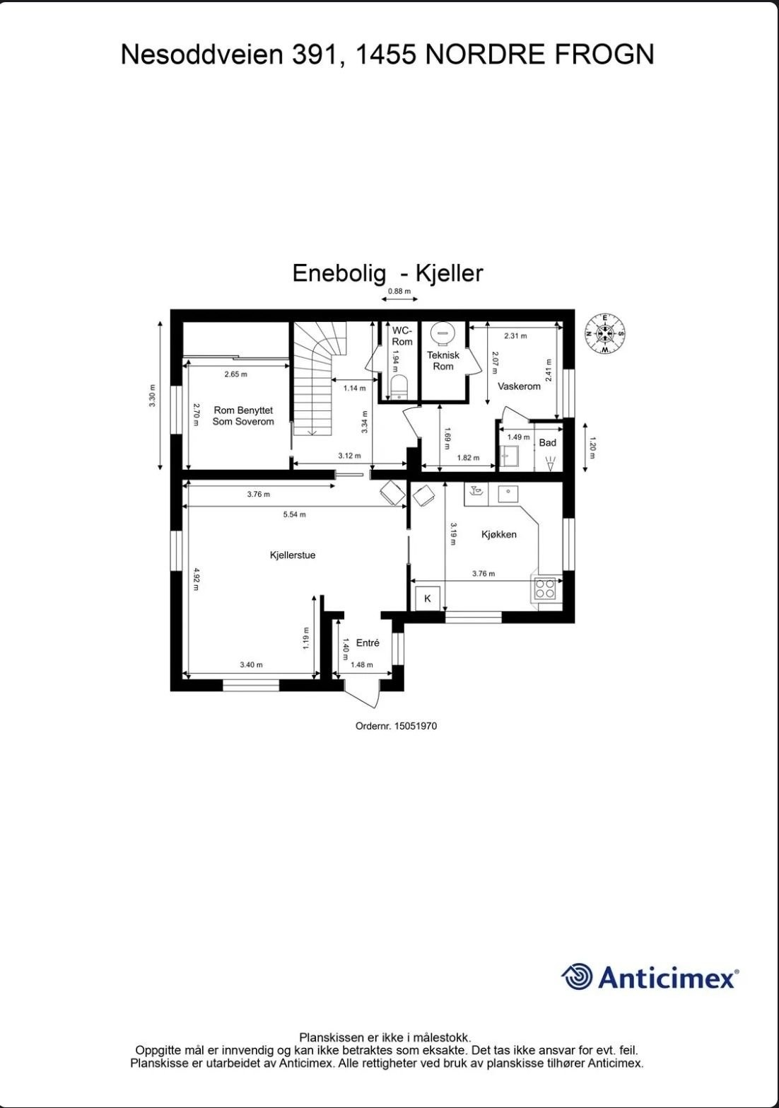 Plantegning kjeller Galleribilde