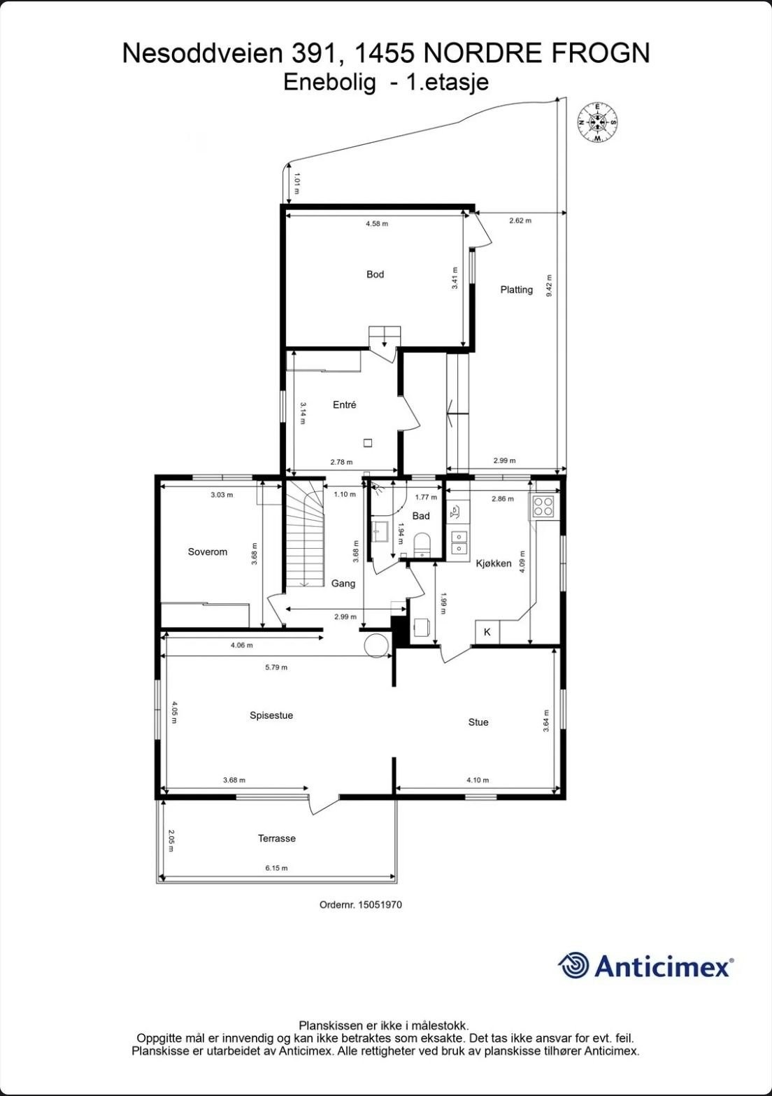 Plantegning 1. etg. Galleribilde