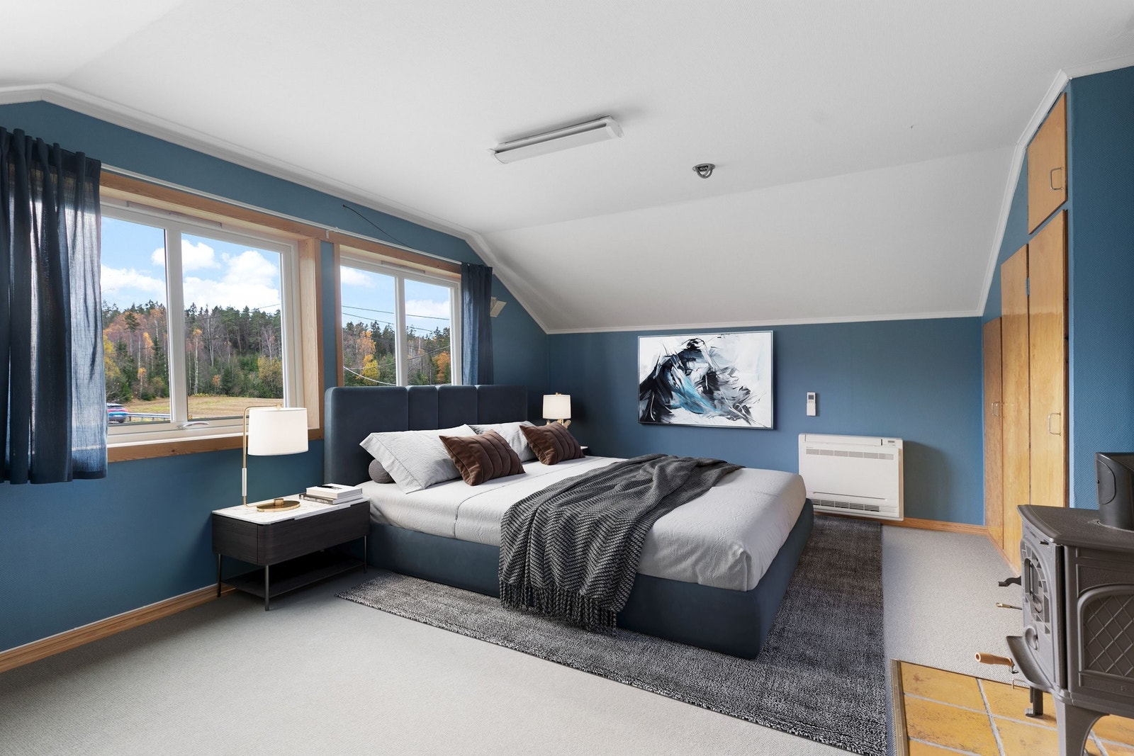 Soverom loftsetasje, digitalt stylet Galleribilde