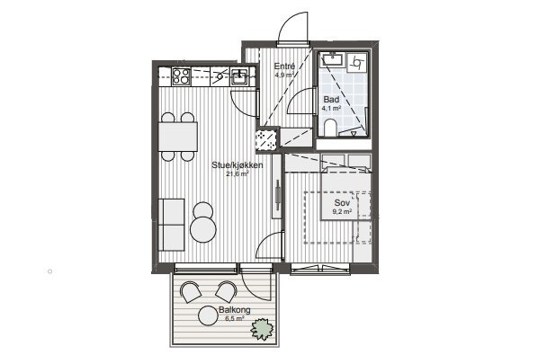 Plantegning E80 - prospekt. Galleribilde