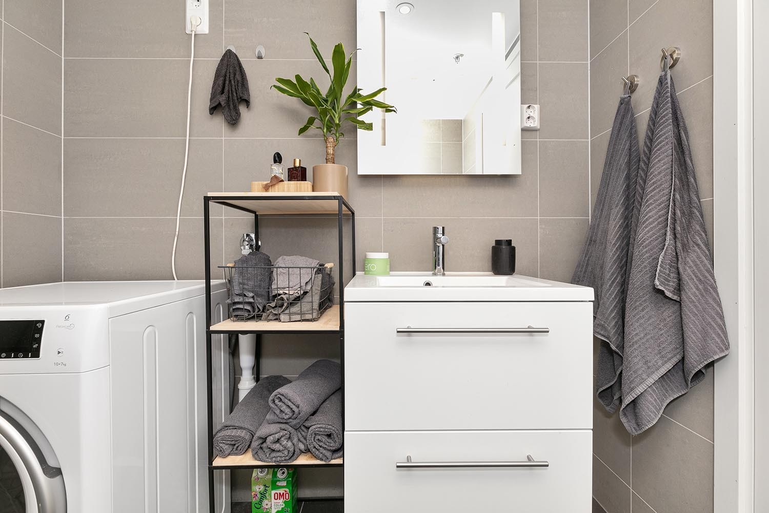 Bad følger med vaskemaskin Galleribilde