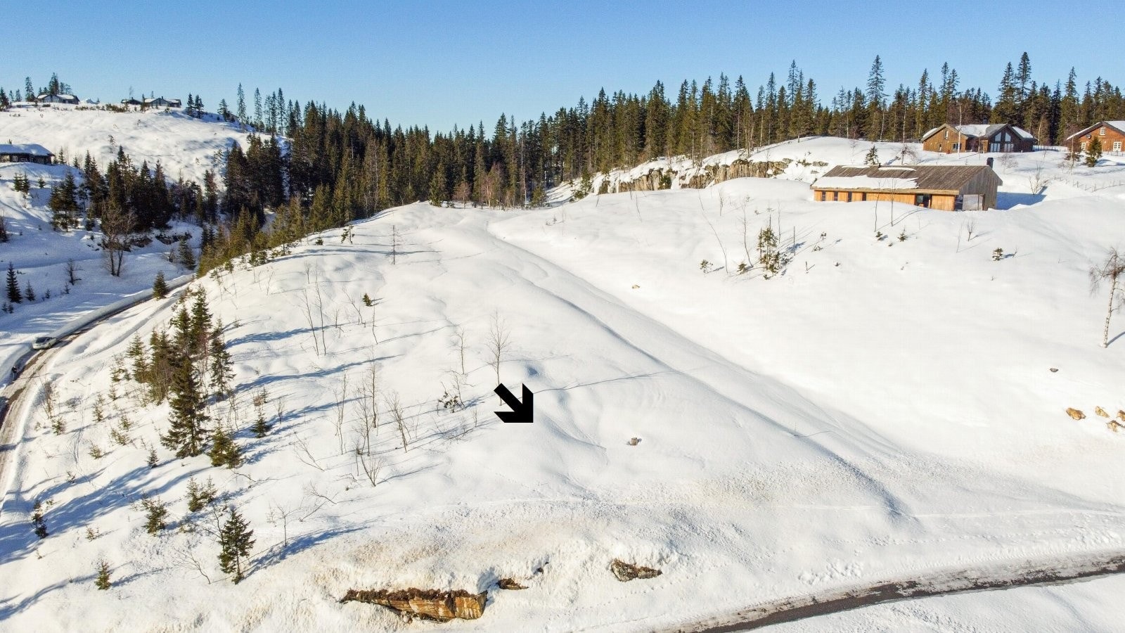Skiløype i umiddelbar nærhet Galleribilde