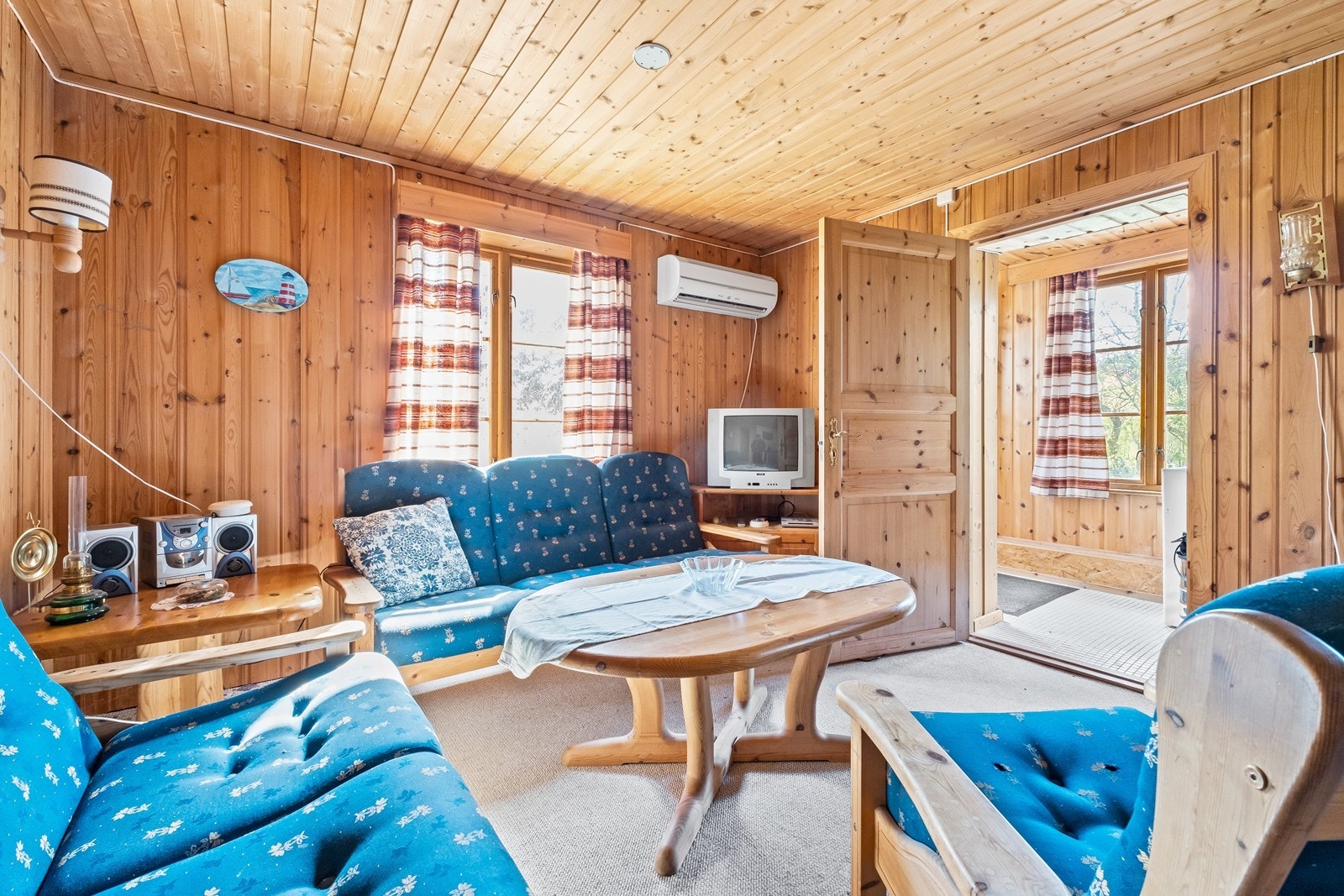 Kjellerstue med varmepumpe. Galleribilde