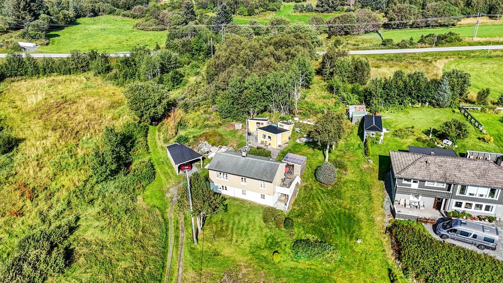 Dronebilde sør Galleribilde