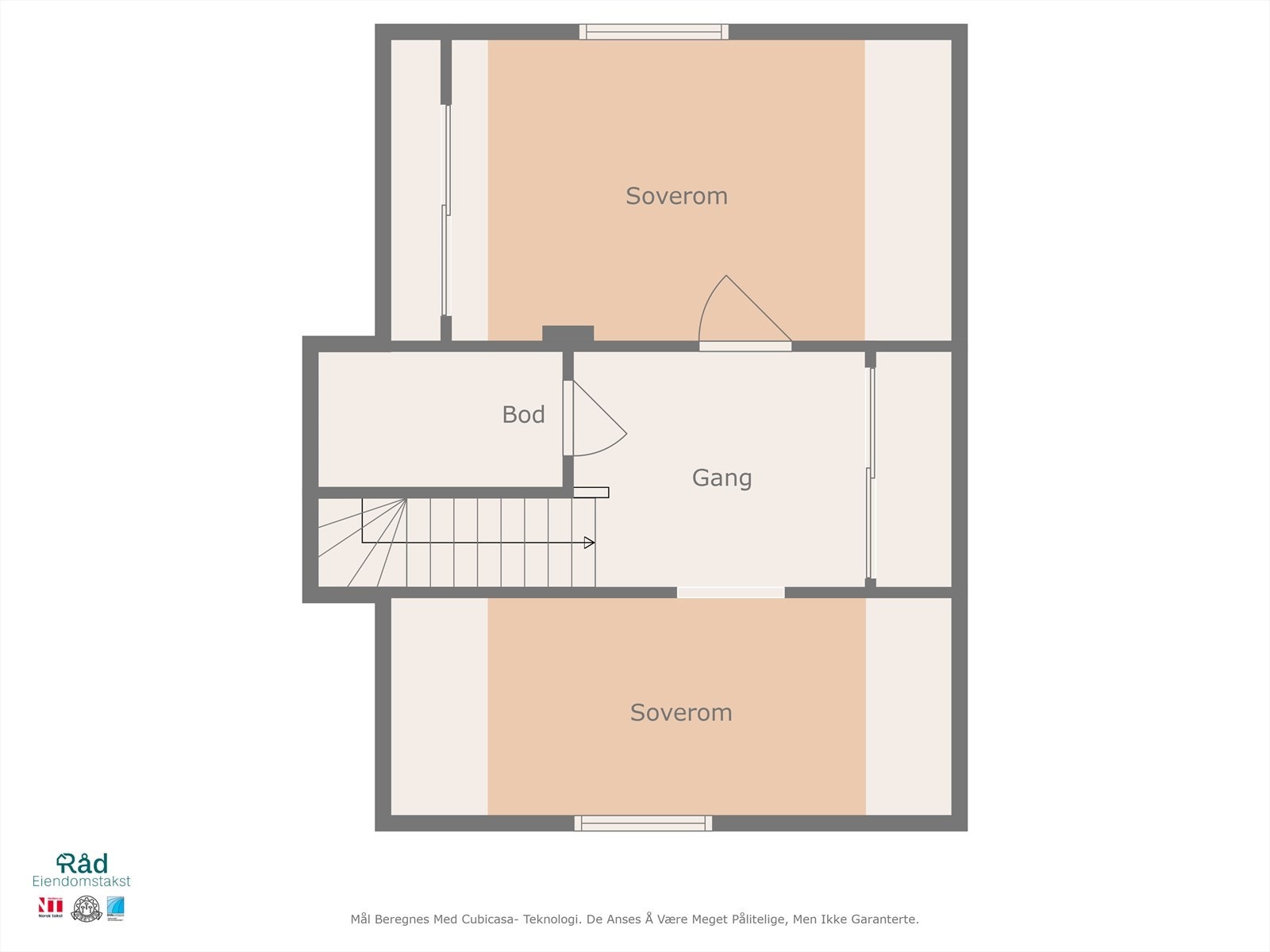 Plantegning loftsetasje Galleribilde