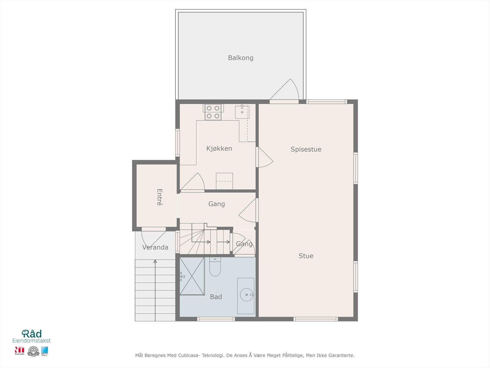 Plantegning hovedetasje Galleribilde