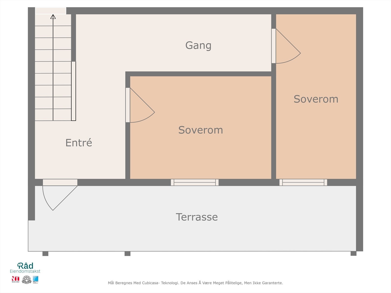 Planløsning over dagens bruk av 1. etasje Galleribilde