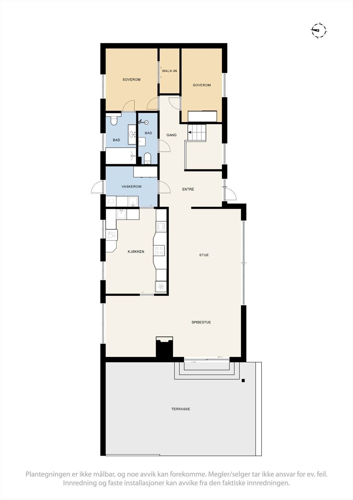 Plantegninger 1. etasje. Galleribilde