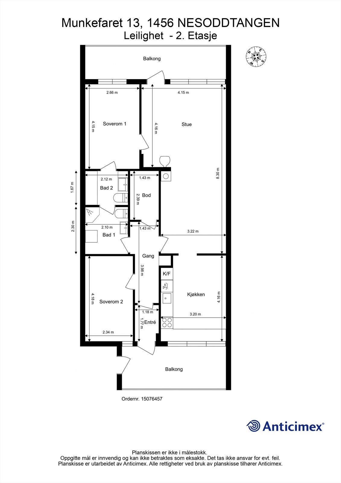Plantegning Galleribilde