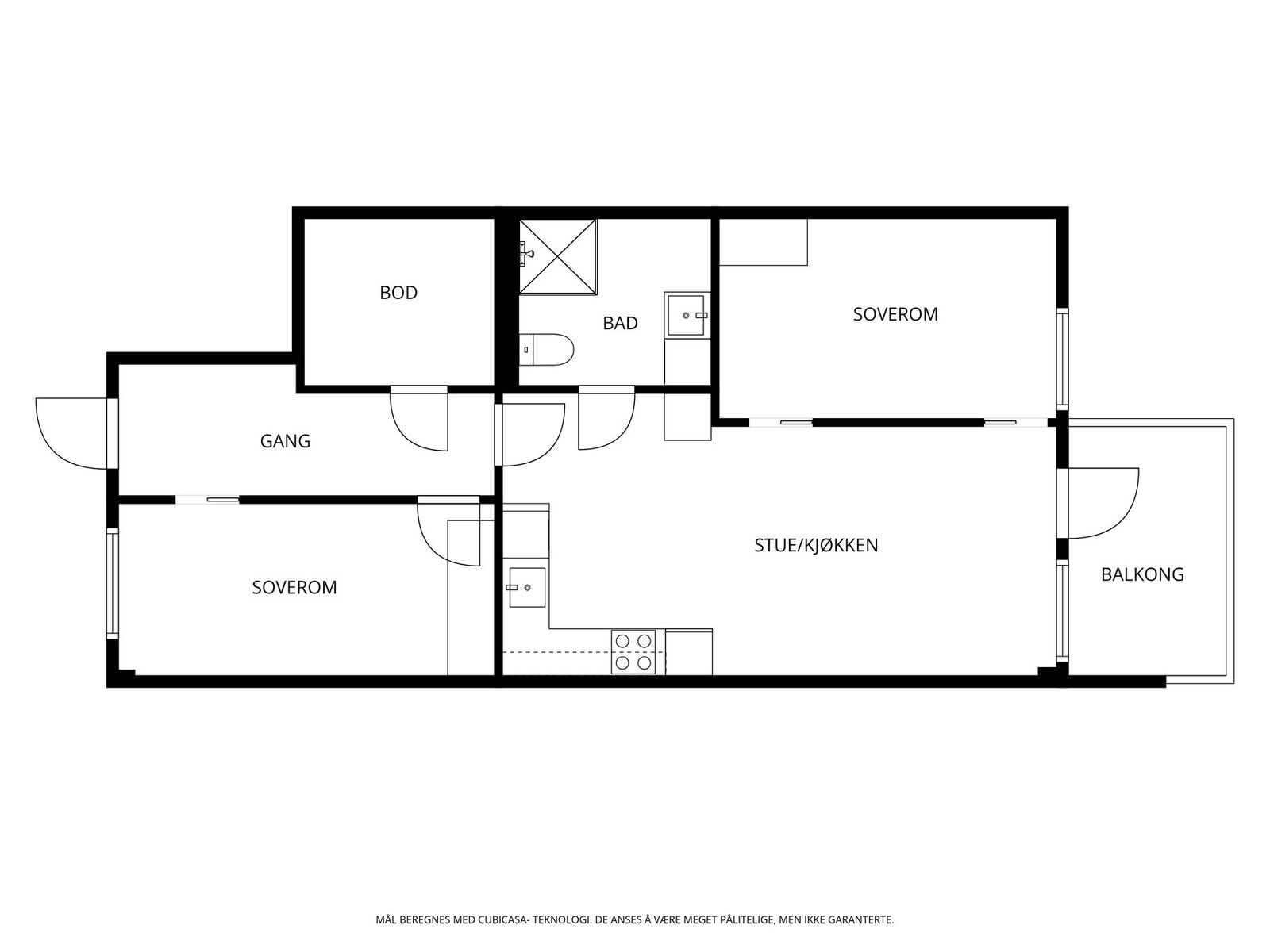 Veiledende planskisse Galleribilde