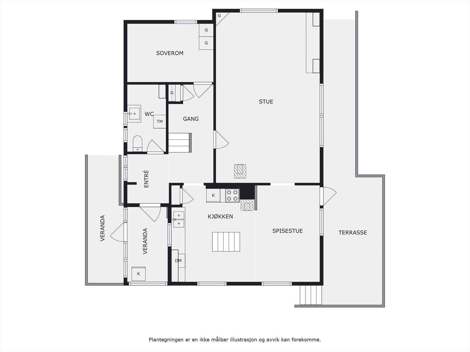 Plantegning 1. etasje. Galleribilde