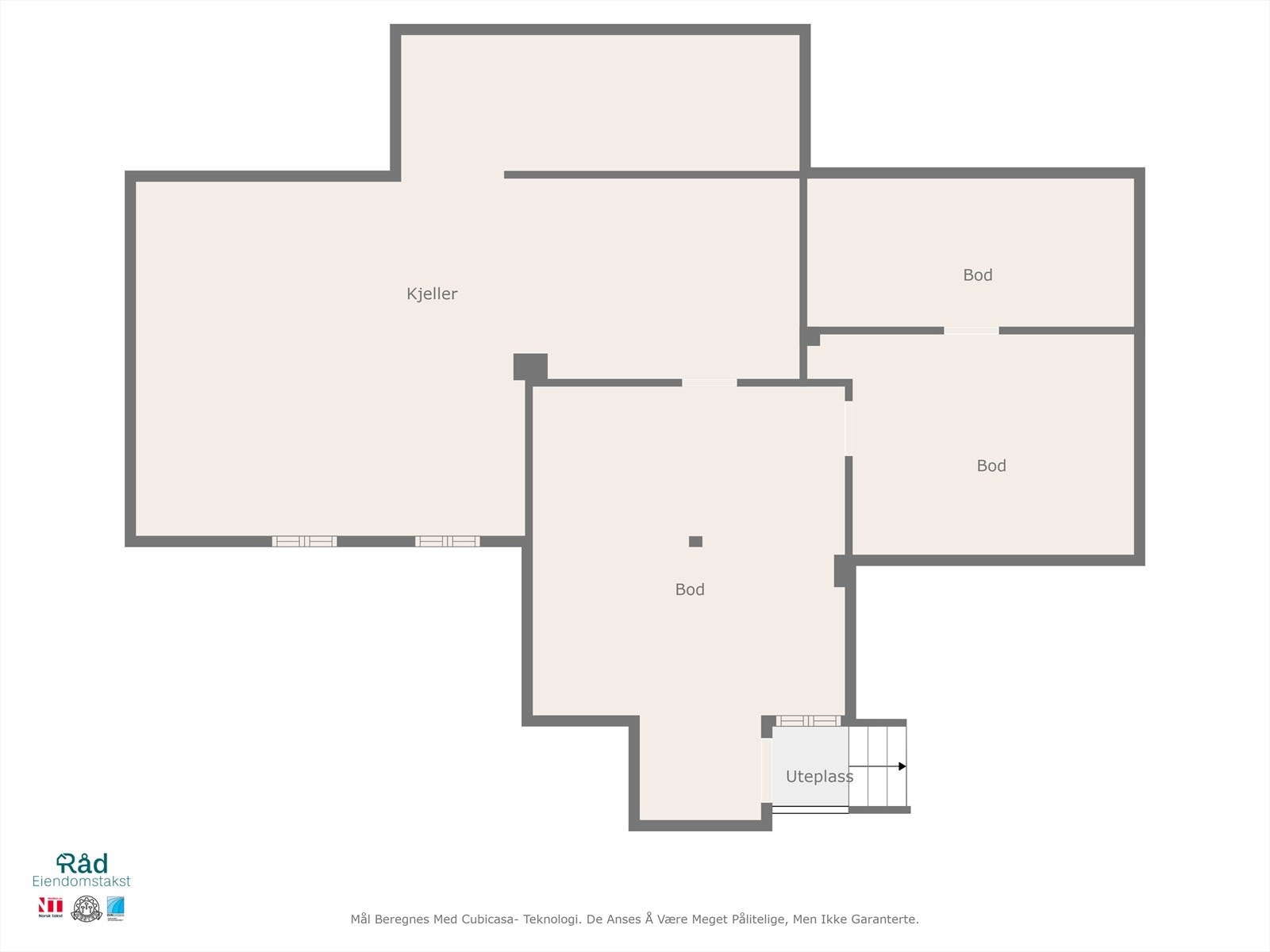 Planløsning, kjeller Galleribilde