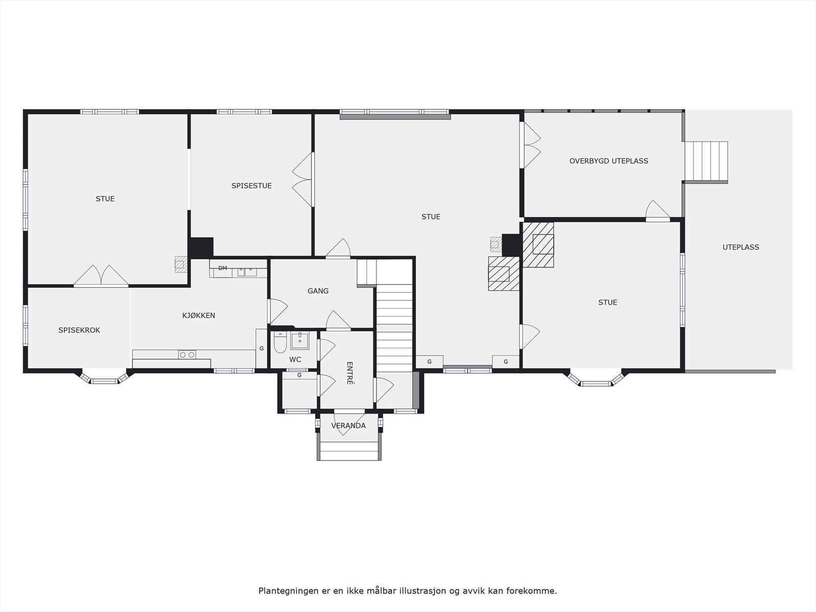 Plantegning 1. etasje. Galleribilde
