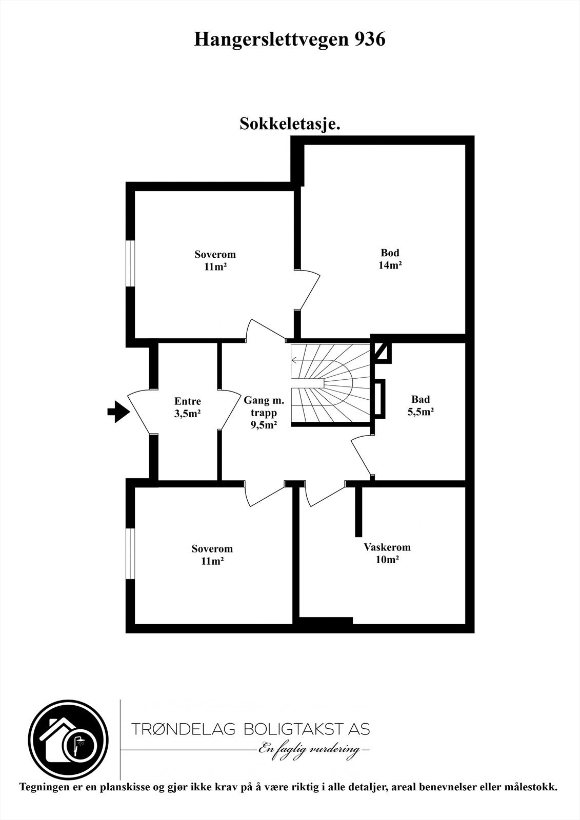 Plantegning sokkeletasje. Galleribilde
