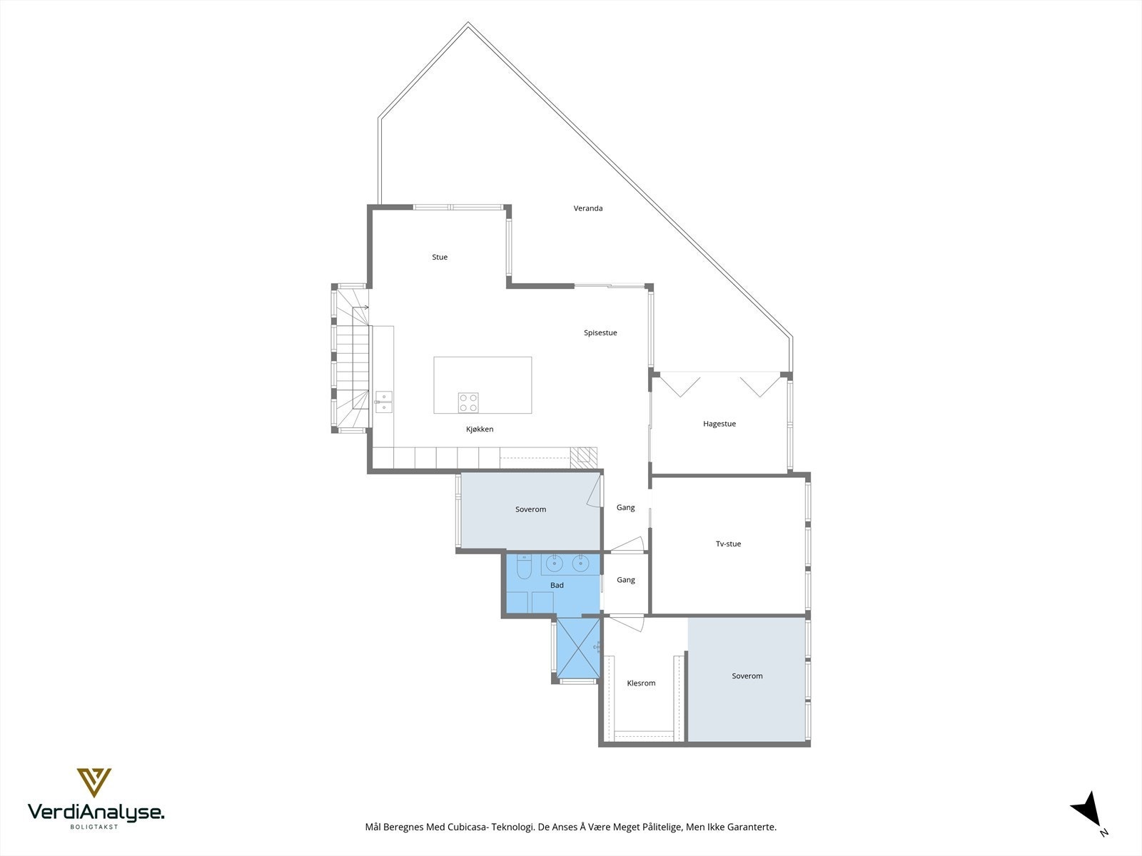 Planløsning, 2. etasje. Galleribilde